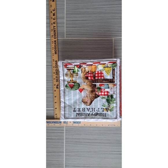 Hungry Animal Alphabet Cloth Book Toddler Soft Fabric Storybook Educational Toy - Picture 9 of 9